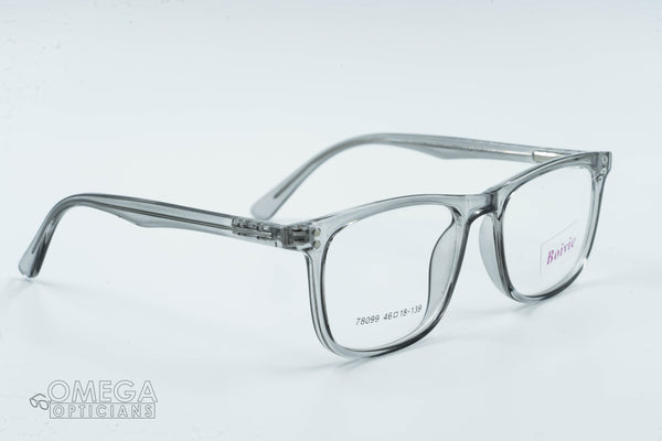 Boivie 78099 – Crystal Gray Rectangular Acetate Frame