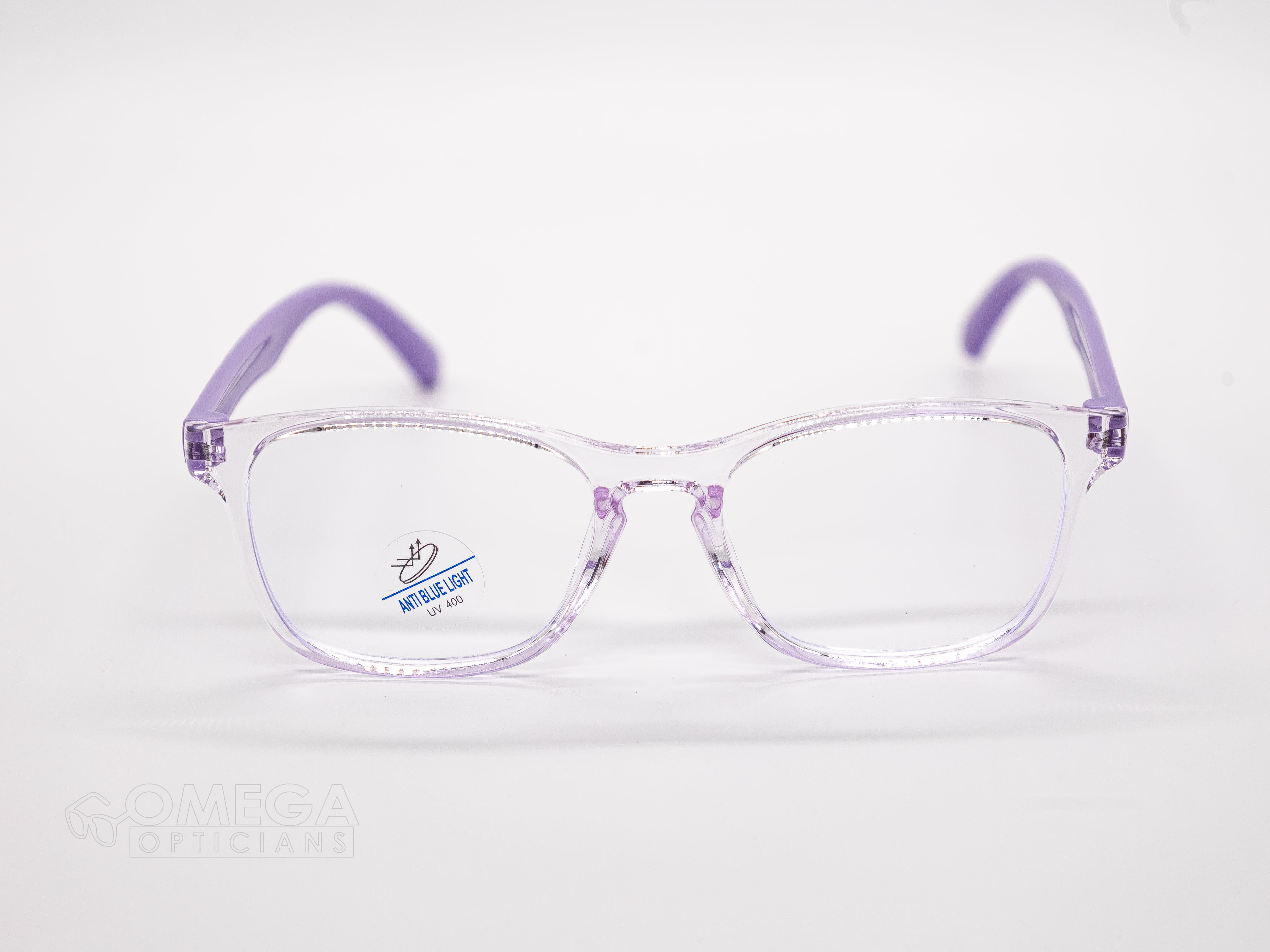 Clear Lavender Full-Rim Optical Frame