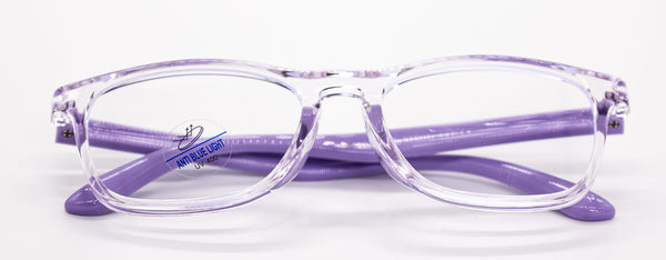 Clear Lavender Full-Rim Optical Frame