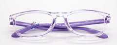 Clear Lavender Full-Rim Optical Frame