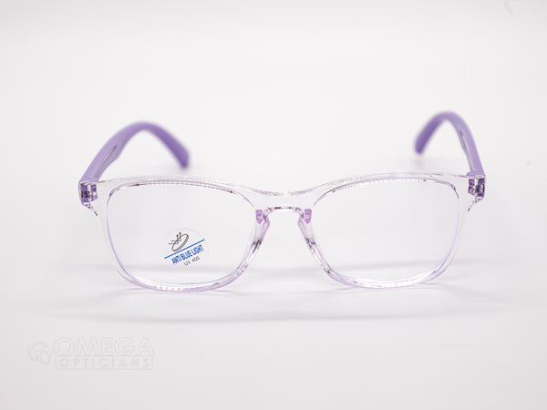 Clear Lavender Full-Rim Optical Frame