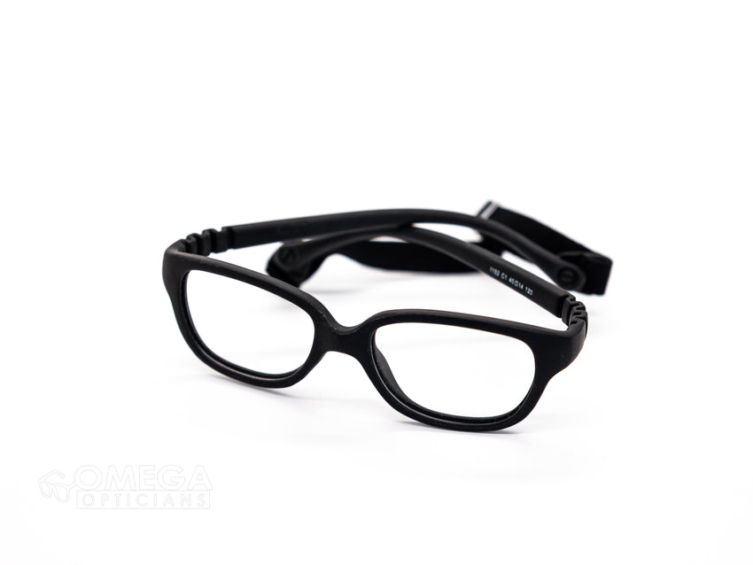 Kids Black Wraparound Optical Frame