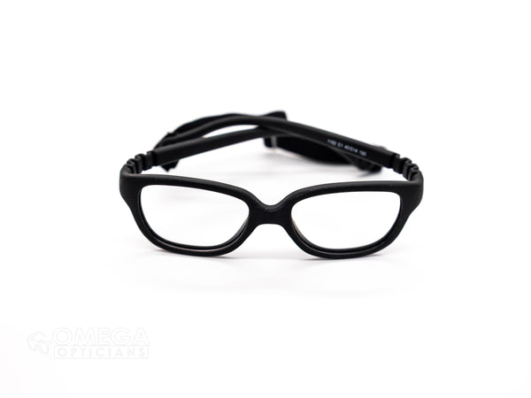 Kids Black Wraparound Optical Frame