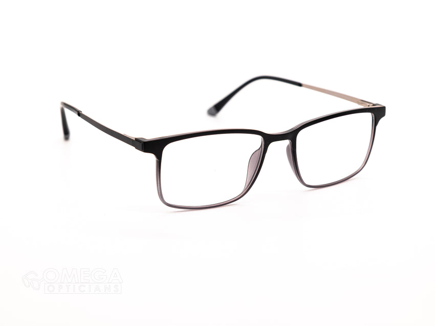 Clip-On Optical Frame with Sunglass Attachment