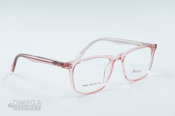 Boivie 78099 - Transparent Blush Pink Eyeglass Frame