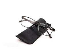 Half-Rim Metal Reading Glasses