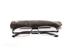 Half-Rim Metal Reading Glasses