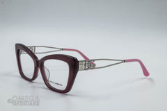 Dolce &amp; Gabbana Cat-Eye Optical Frame – Burgundy