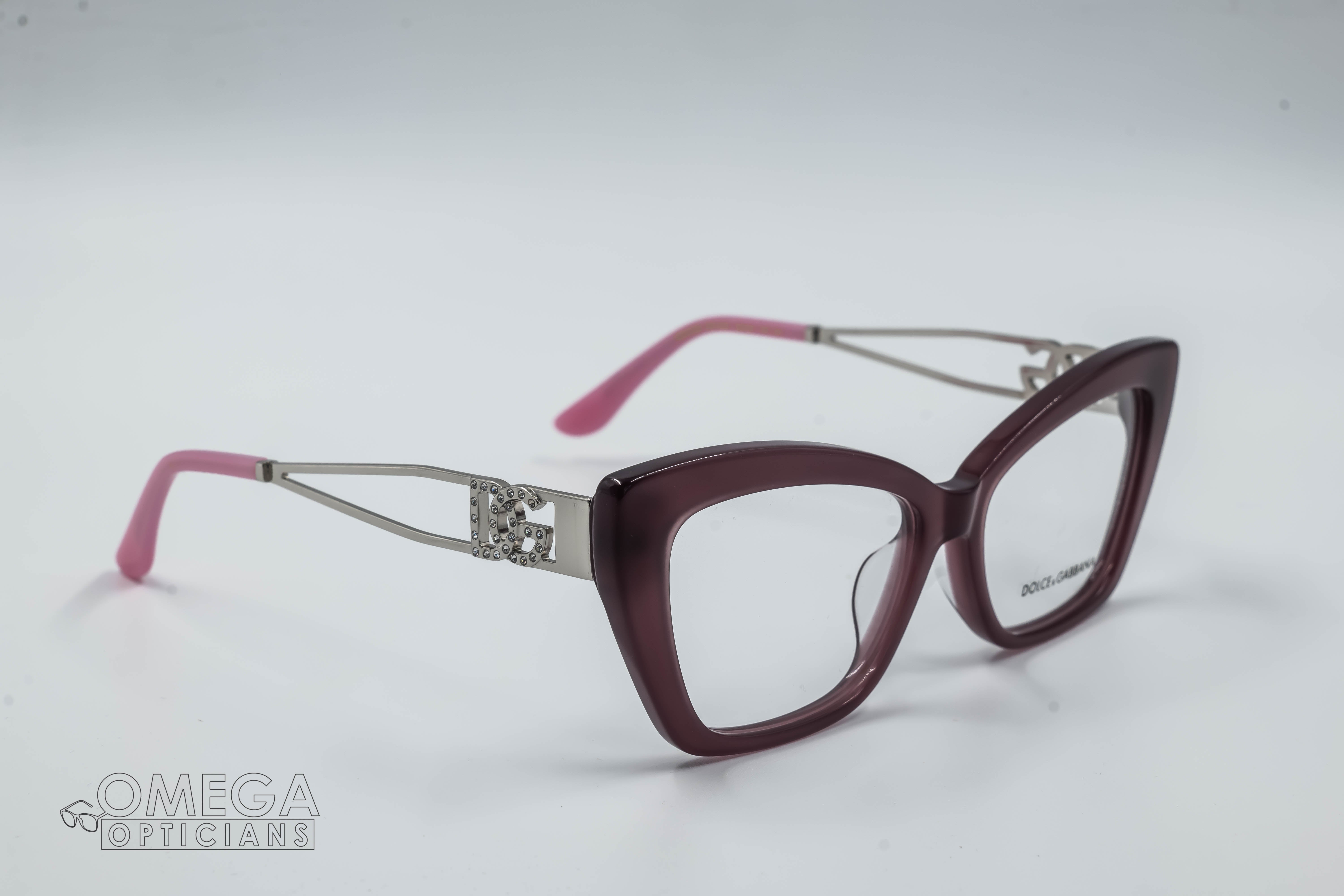 Dolce &amp; Gabbana Cat-Eye Optical Frame – Burgundy