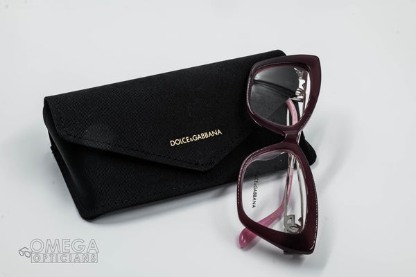 Dolce &amp; Gabbana Cat-Eye Optical Frame – Burgundy