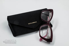 Dolce &amp; Gabbana Cat-Eye Optical Frame – Burgundy